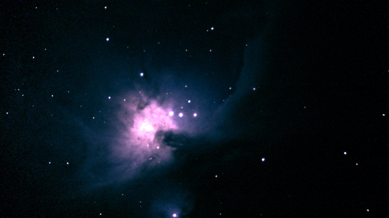 The Orion Nebula, as taken from the Friedman Observatory